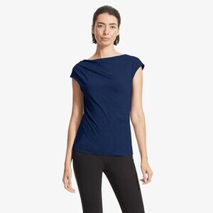 MM Lafleur Mirren Draped Sleeveless Top in Blue